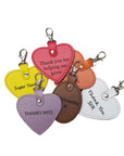 Leather Charm for Teacher - Free Engraving - Assorted Colours