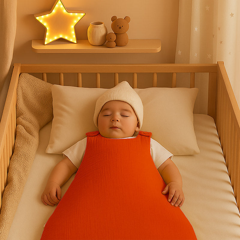 gigoteuse hiver Rouge en coton biologique papate tog 4