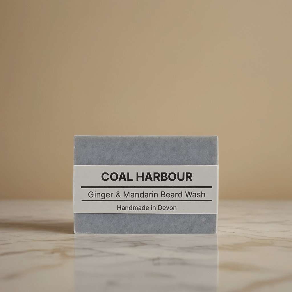 Ginger, Mandarin &amp; Dead Sea Mud 100g Beard Wash Bar