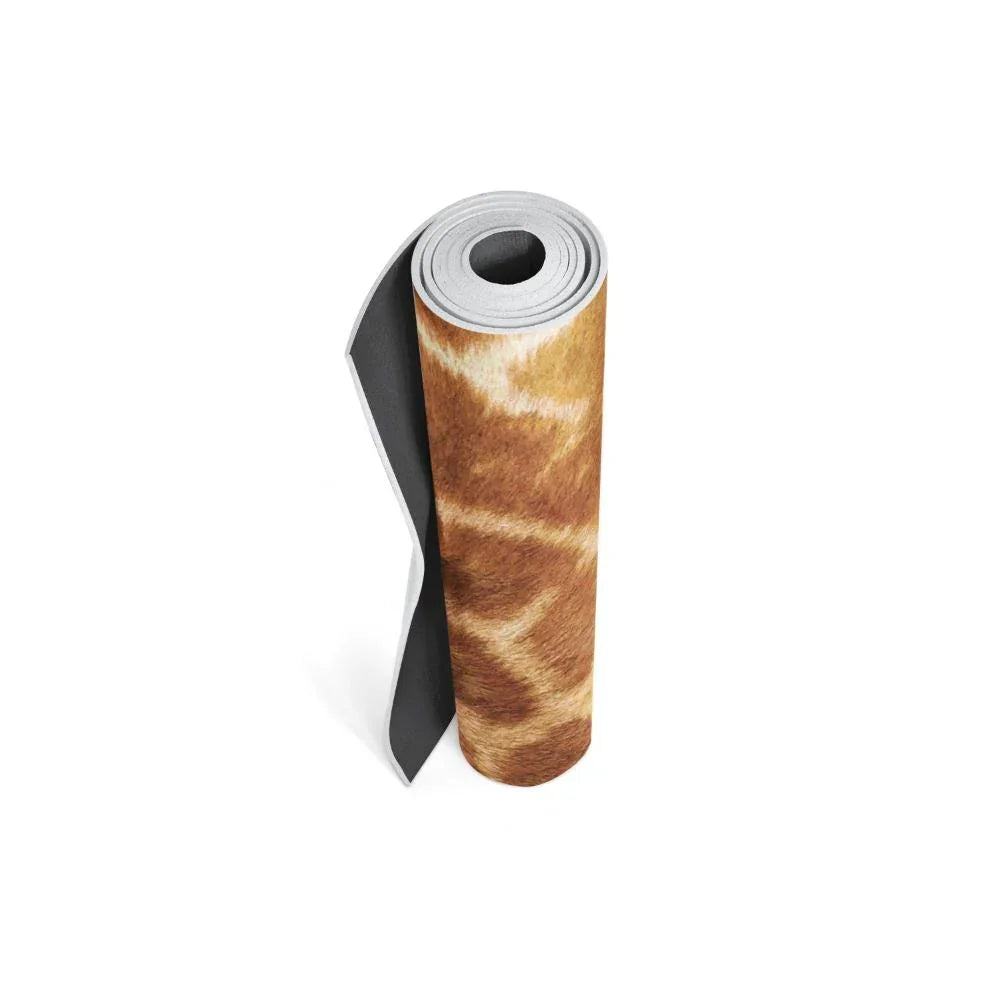 Giraffe Print Eco Yoga Mat – 6mm Support, Non-Slip Surface | Yune-4