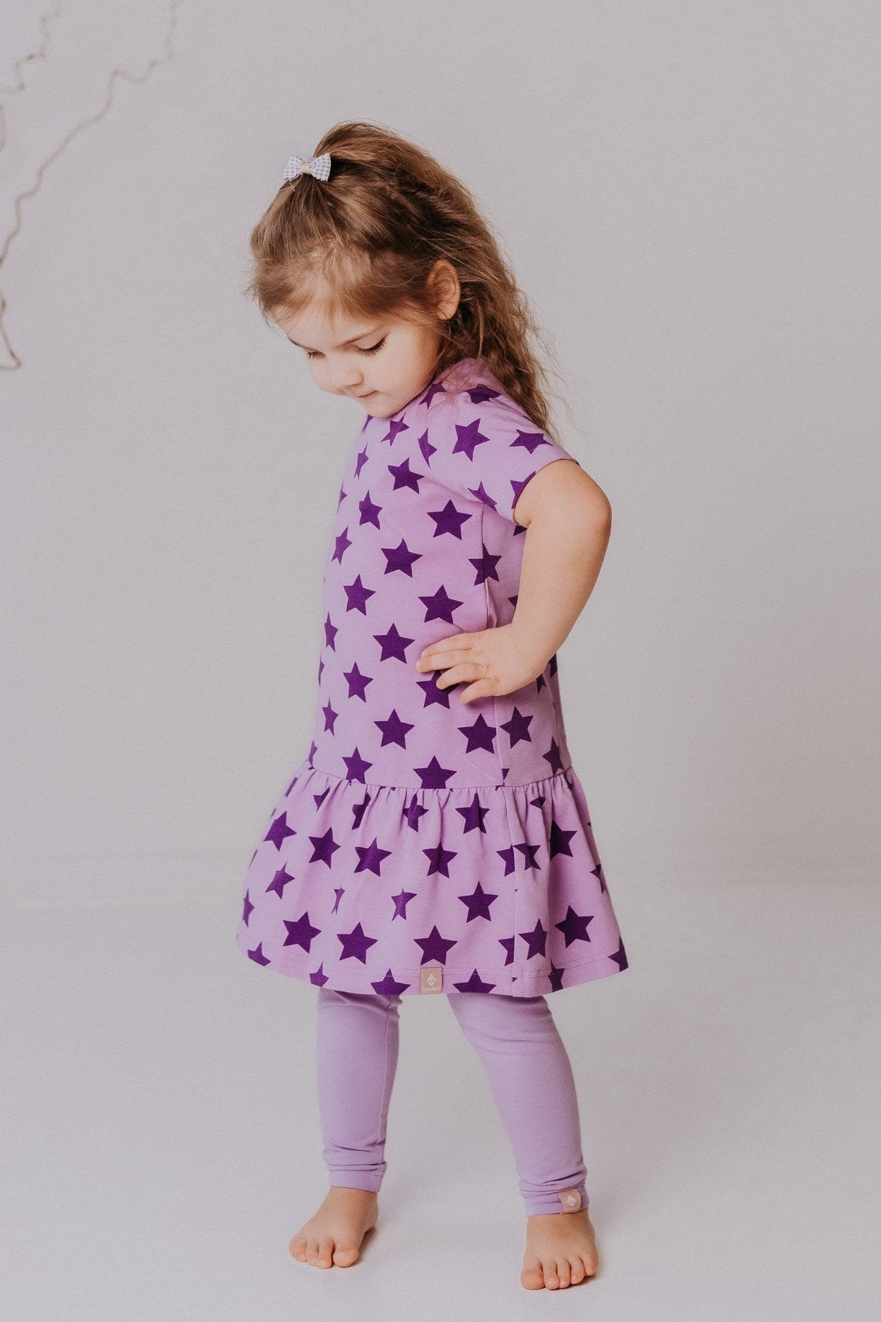 ERICA Short-Sleeved Dress with Ruffles - Versatile & Eco-friendly, Made in Europe by Breden at www.brixbailey.com