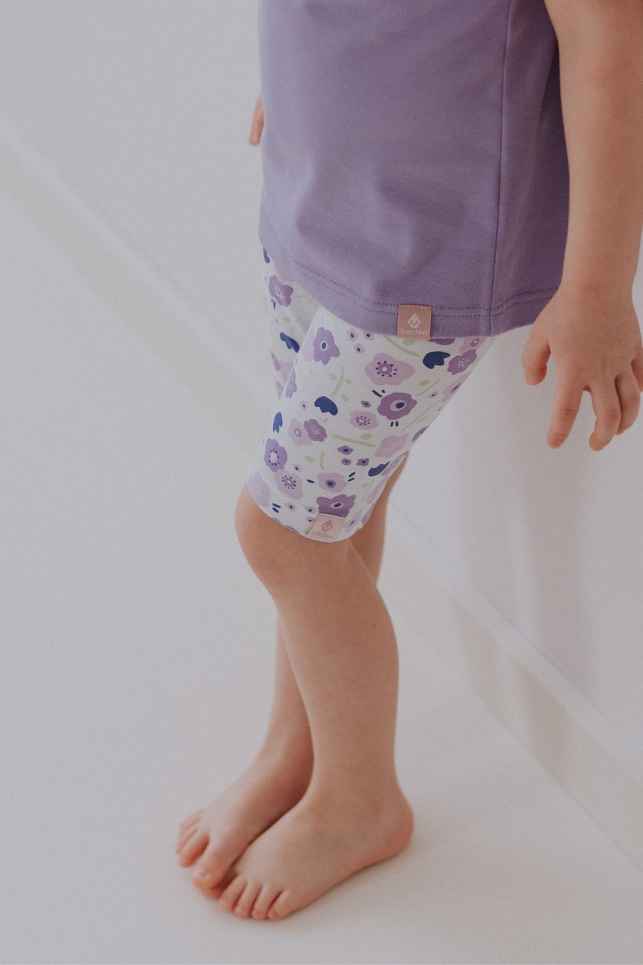 Girls' Short Leggings EMMA - Summer Flowers
