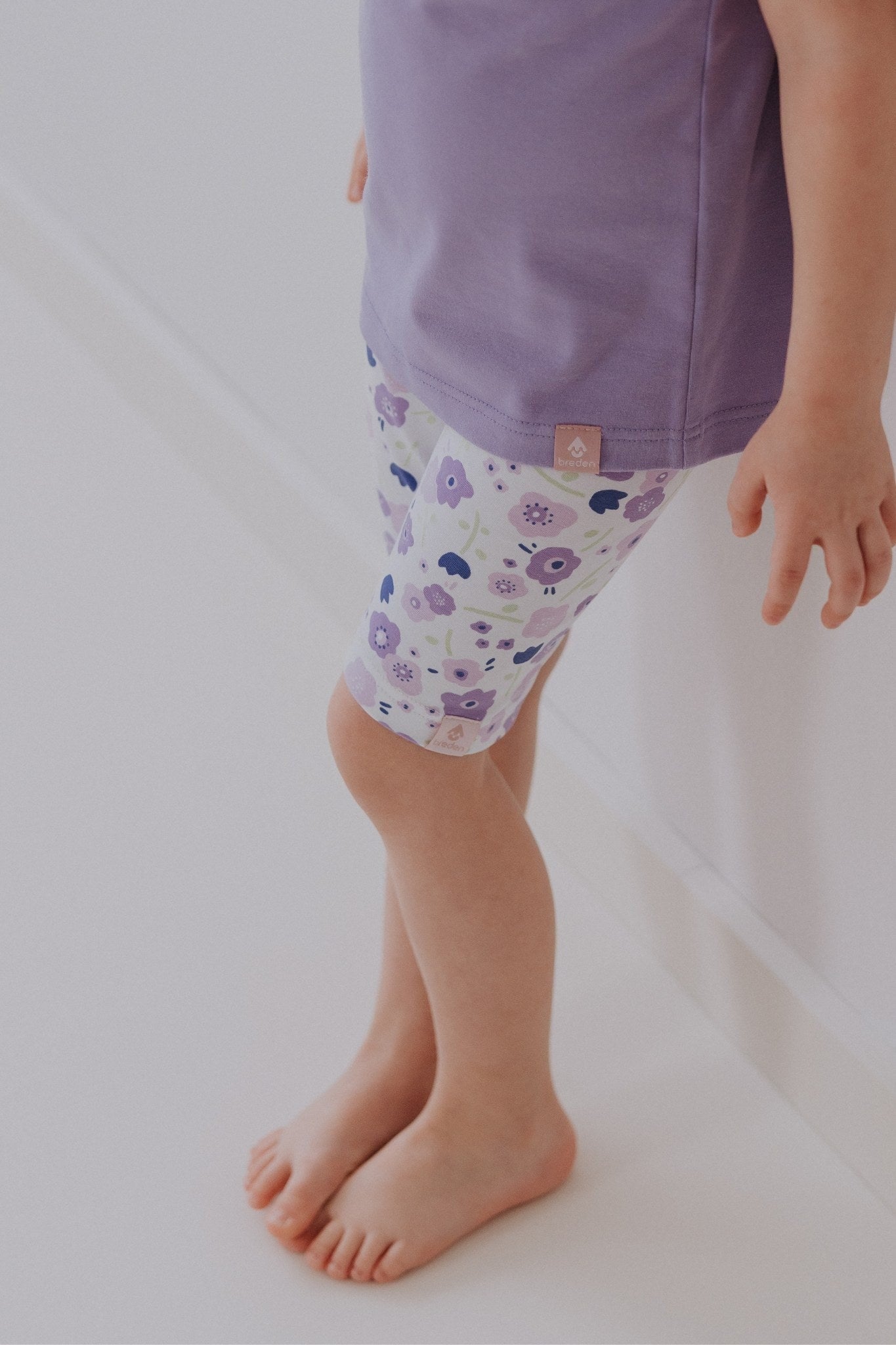 Girls&#39; Short Leggings EMMA - Summer Flowers