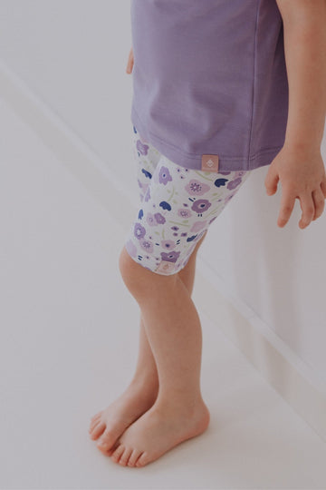 Girls' Short Leggings EMMA - Summer Flowers