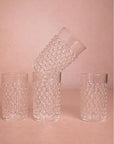 Clear Dew Drop Tumblers - Set Of 4