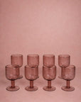 Eleanor Wine Glass, Violet - Set of 8