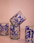 Louisa Confetti Tumbler, Blue - Set of 4