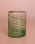 Olivia Swirl Tumbler, Green - Set of 4