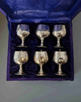 Repurposed Silver Goblet Candle Set