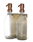 Gold Double Wall Mounted Soap Dispenser