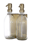 Gold Double Wall Mounted Soap Dispenser