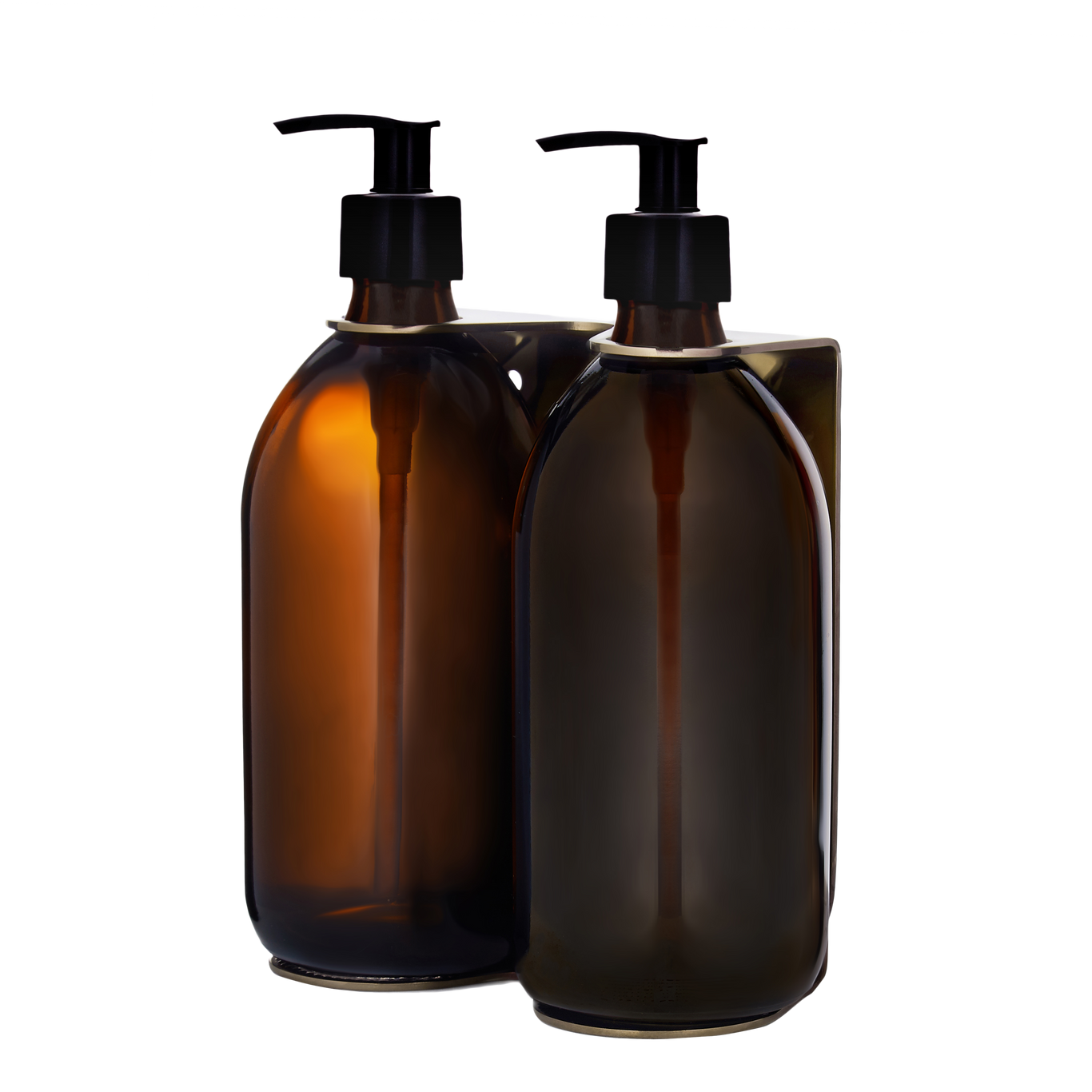 Gold Double Wall Mounted Soap Dispenser