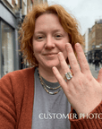 Gold or Silver Statement Green Quartz Ring - Giselle