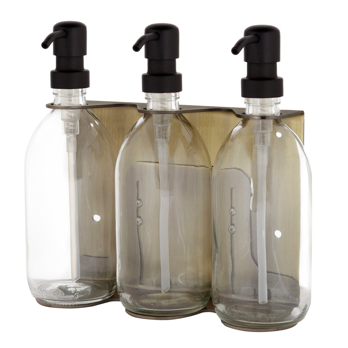 Gold Triple Wall Mounted Soap Dispenser-6