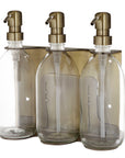 Gold Triple Wall Mounted Soap Dispenser-8