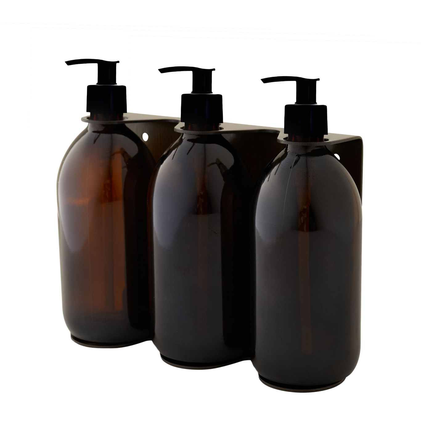 Gold Triple Wall Mounted Soap Dispenser-11