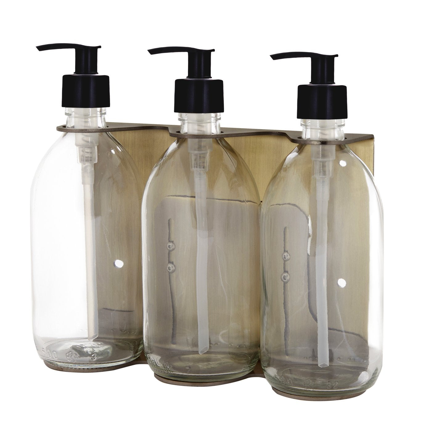 Gold Triple Wall Mounted Soap Dispenser-12