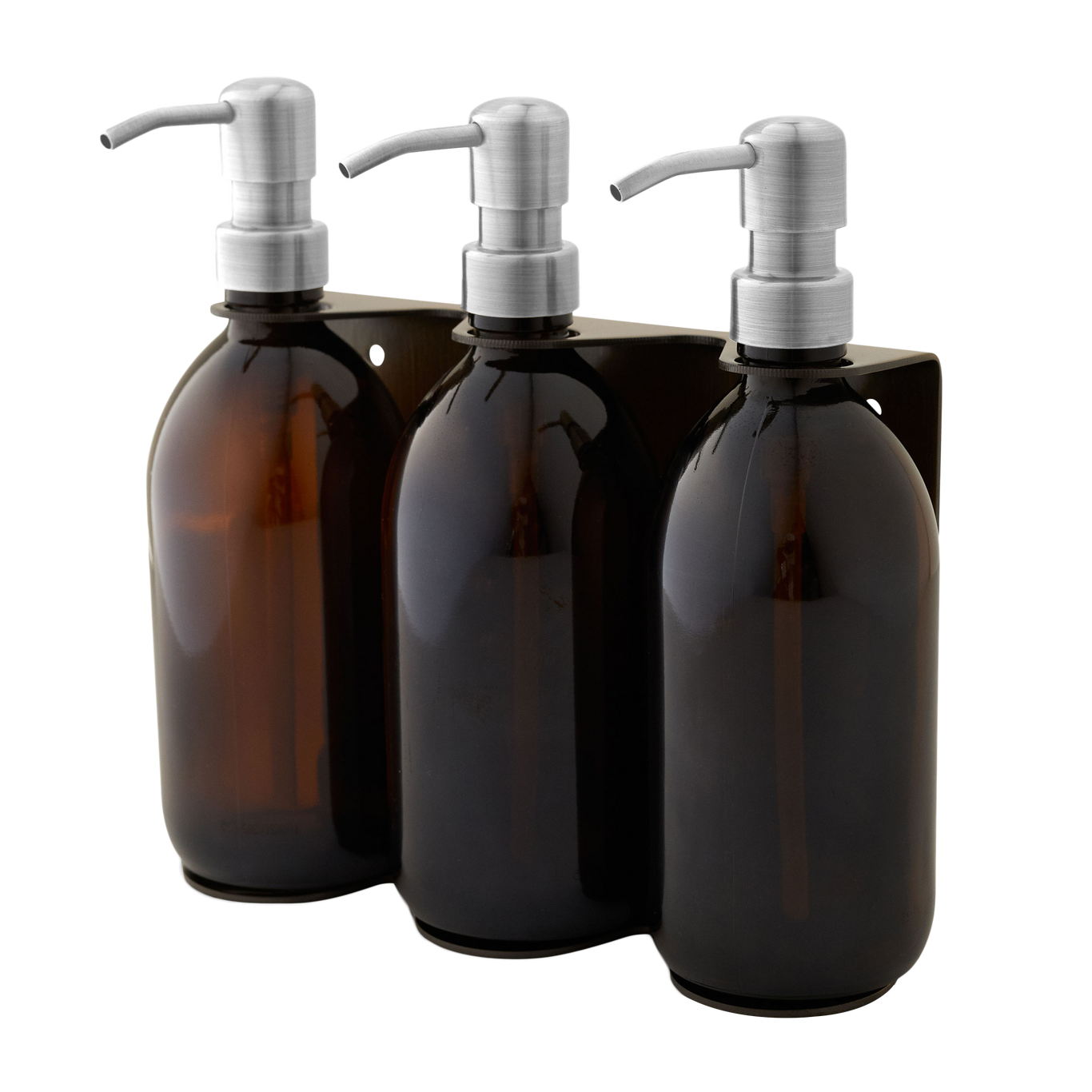 Gold Triple Wall Mounted Soap Dispenser-9