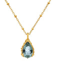 Gold Vermeil Blue Topaz Necklace - Aurelia