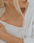 Gold Vermeil Green Quartz Necklace - Alba