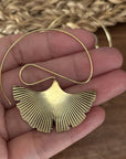 Ginkgo Whisper Earrings – Sculpted Botanical Statement Drops.