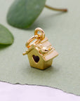 Bird House Silver Charm