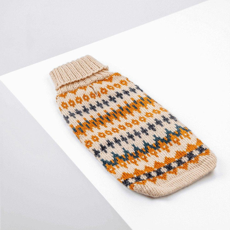 "Golden Dreams" Handmade Alpaca Wool Dog Jumper