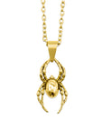 Gold Orb Weaver Spider Necklace