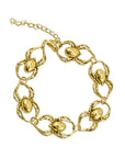 Gold Orb Weaver Spider Bracelet