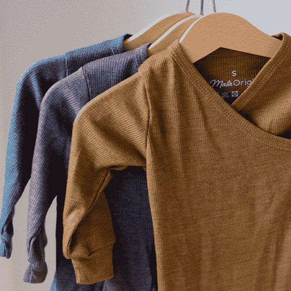 Premium ribbed long sleeve shirt for kids, GOTS certified organic cotton, stylish and comfortable by Mata Origin at brixbailey.com