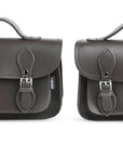 Handmade Leather Micro Satchel - Graphite