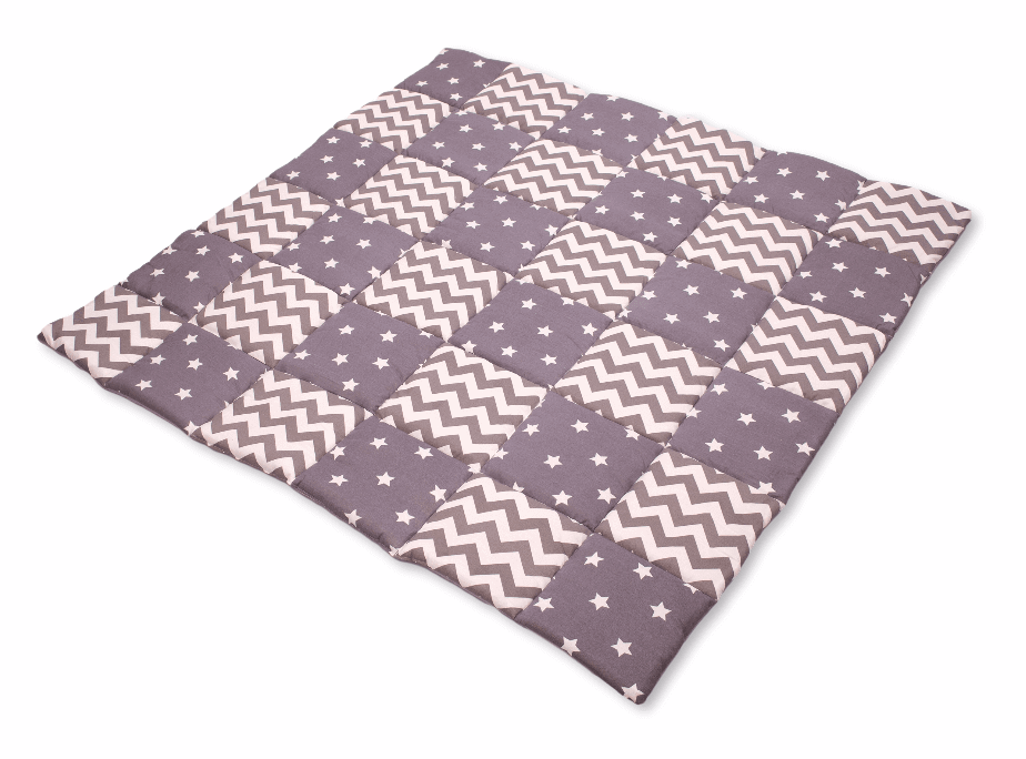 Gray Stars Play Tent and Play Mat-7