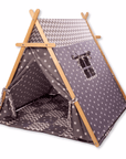 Gray Stars Play Tent and Play Mat-1