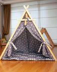Gray Stars Play Tent and Play Mat-3