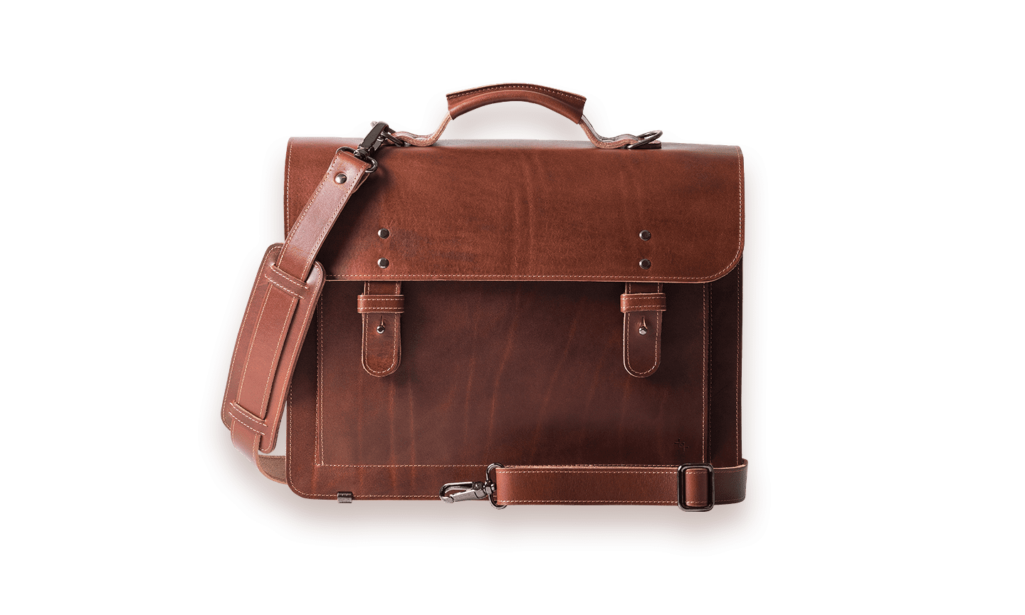 Cognac Leather Great Sack Satchel