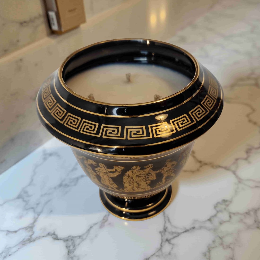 Repurposed Greek Urn Candle