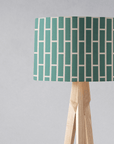 Green and Beige Geometric Lampshade