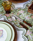 Green Apple Lace Dinner Plates - Set of 4