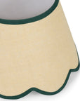 Green Petal Jute Scallop Lampshade