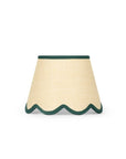Green Petal Jute Scallop Lampshade