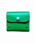 Handmade Leather Simple Coin Purse - Green
