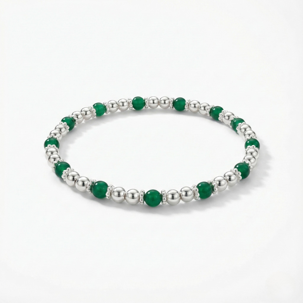 Green Agate Gemstone Jewellery Set