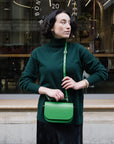 Aura Handmade Leather Bag - Grass Green
