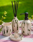 Ceramic Soap Holder & 1 Litre Refill Set