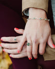 Minimal Green Amber Bracelet