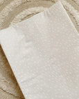 Anti-Roll Wedge Changing Mat - Greige Dash Print