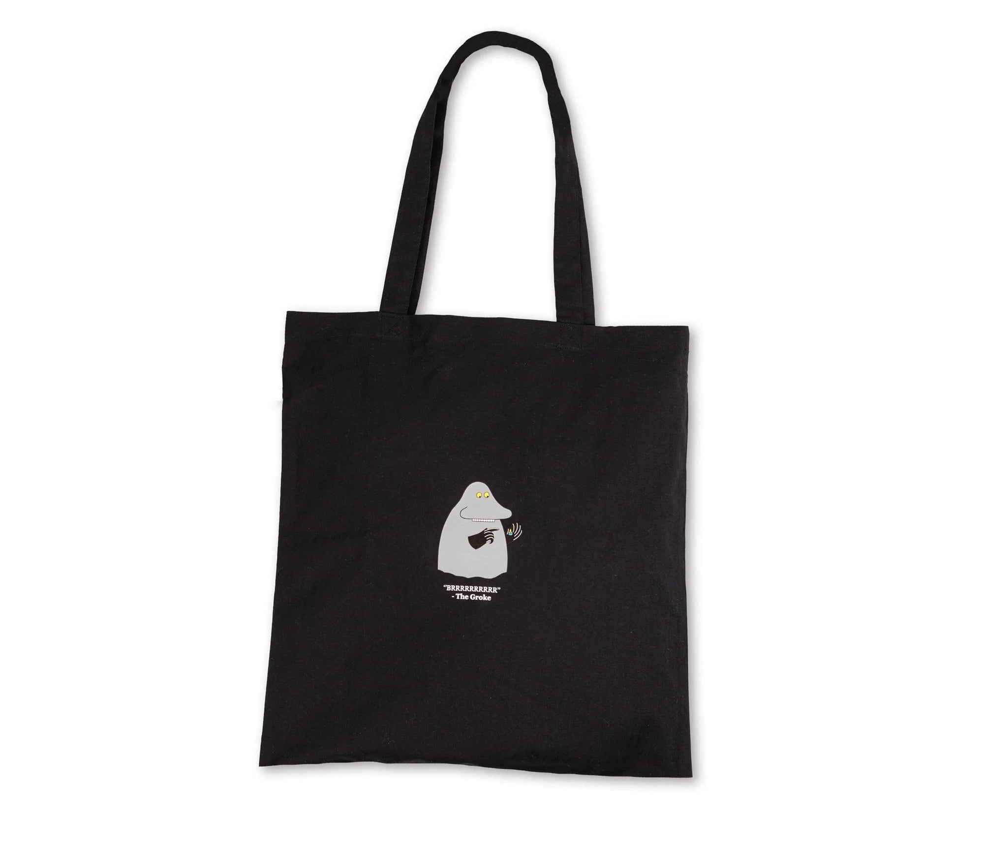 Groke Black Cotton Tote Bag