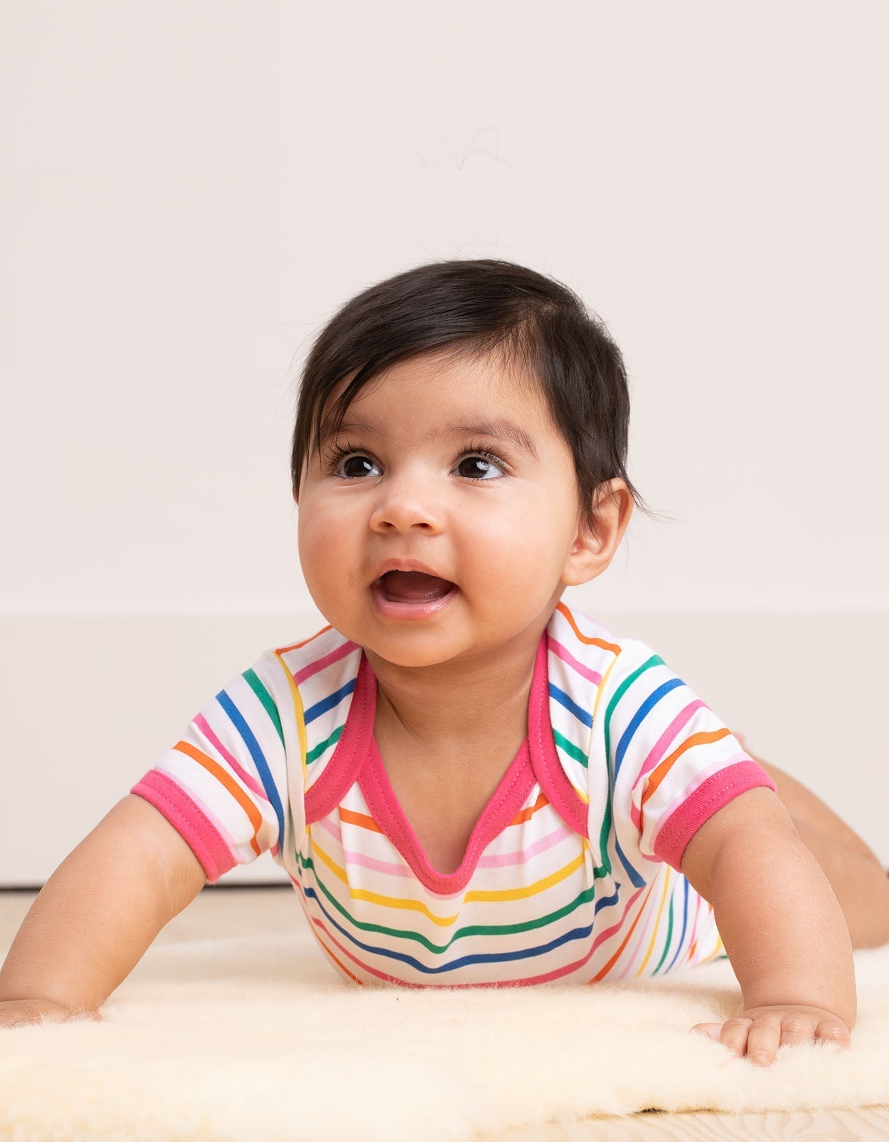 Premium baby gift set with hat, bodysuit, and romper in soft certified organic cotton, cute dove print and striped design by Toby Tiger at brixbailey.com