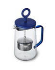 Blue Gyro Glass Teapot with 1.25 Liter Infuser