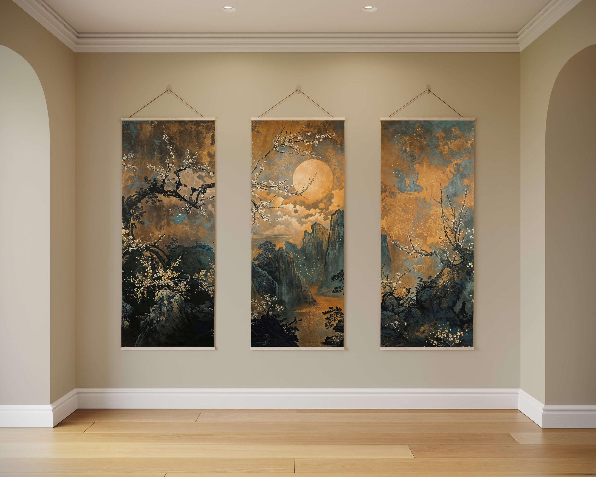 Dark Chinoiserie Tapestry